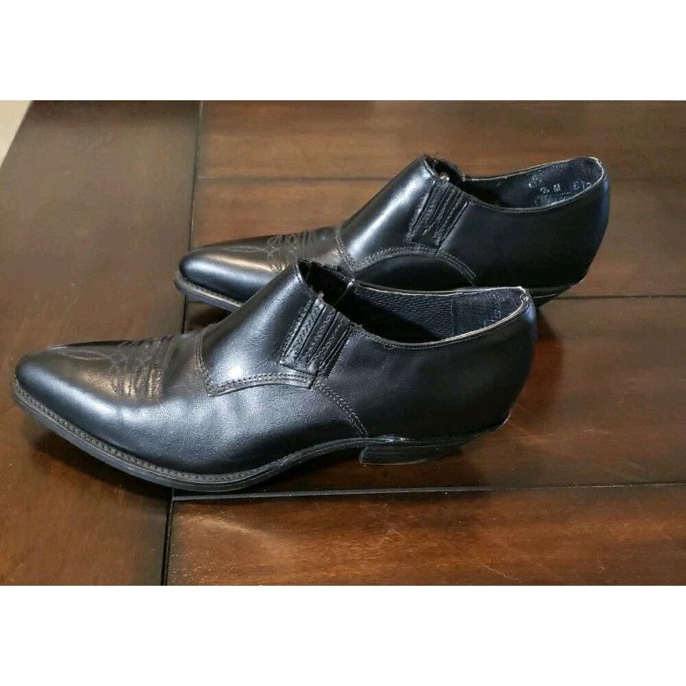 Vintage Western Leather Ankle Boots Code West Women's Size‎ 8 Black